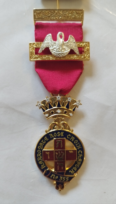 Rose Croix Past Sovereign Breast Jewel (with Chapter Name)